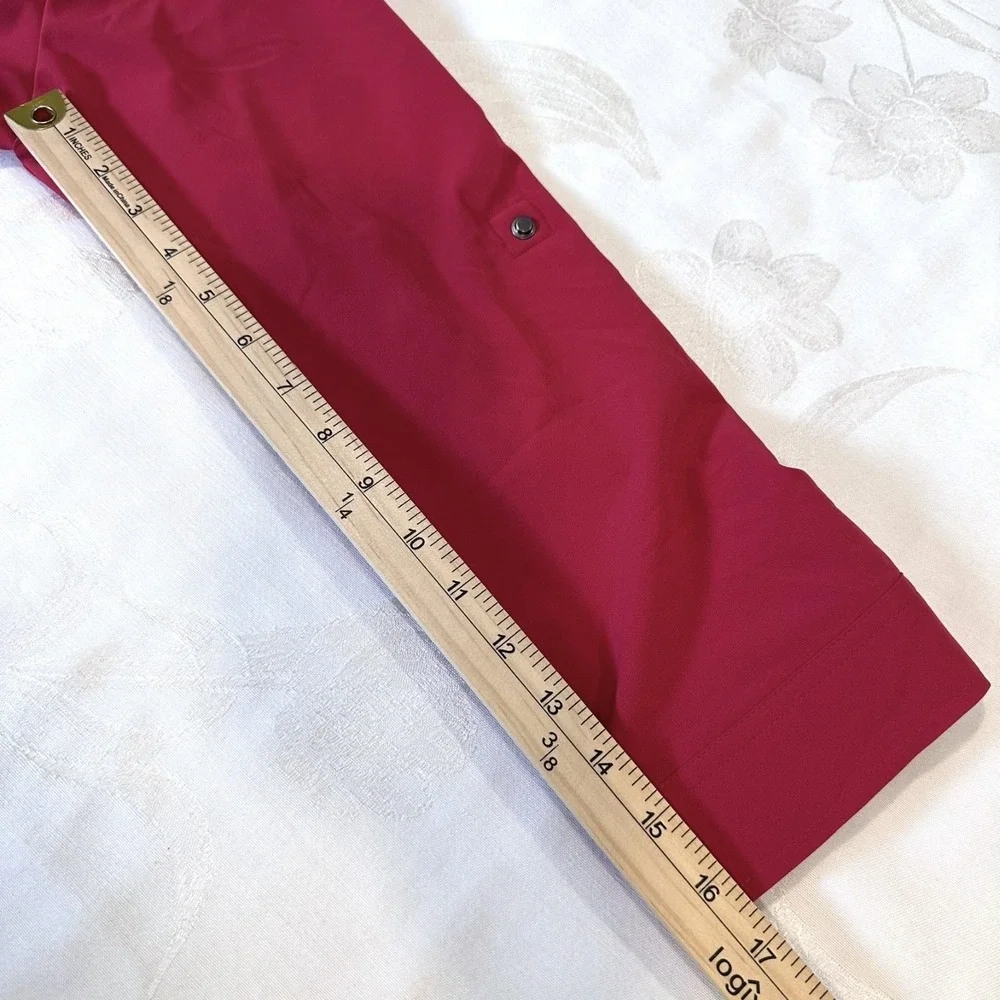 Chico's Size-L (2)Jacket‎  Pink Zip Front Pockets Lightweight Preppy